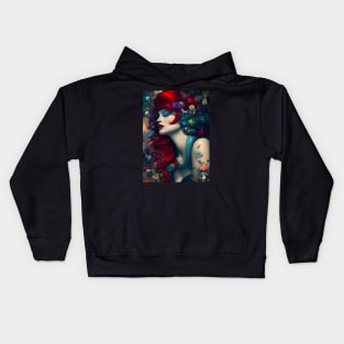 Goddess of Spring Flowers Kids Hoodie